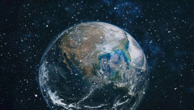 Dünya'dan alan. NASA tarafından döşenmiş bu görüntü öğelerini.