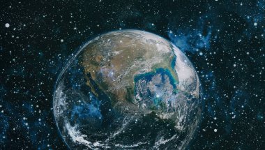 Dünya'dan alan. NASA tarafından döşenmiş bu görüntü öğelerini.