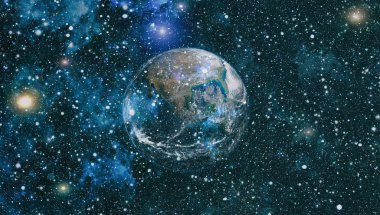 Dünya'dan alan. NASA tarafından döşenmiş bu görüntü öğelerini.