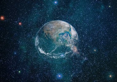 Dünya'dan alan. NASA tarafından döşenmiş bu görüntü öğelerini.