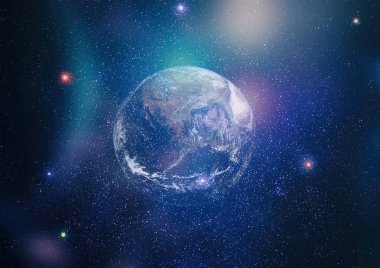 Dünya'dan alan. NASA tarafından döşenmiş bu görüntü öğelerini.