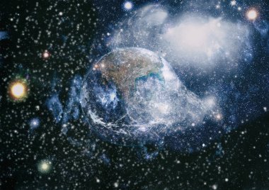 Dünya'dan alan. NASA tarafından döşenmiş bu görüntü öğelerini.