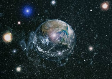 Dünya'dan alan. NASA tarafından döşenmiş bu görüntü öğelerini.