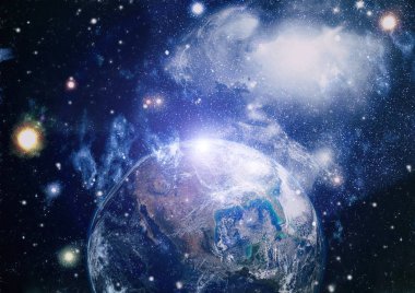 Dünya'dan alan. NASA tarafından döşenmiş bu görüntü öğelerini.