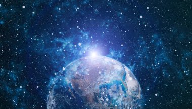 Dünya'dan alan. NASA tarafından döşenmiş bu görüntü öğelerini.