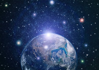 Dünya'dan alan. NASA tarafından döşenmiş bu görüntü öğelerini.