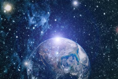 Dünya'dan alan. NASA tarafından döşenmiş bu görüntü öğelerini.