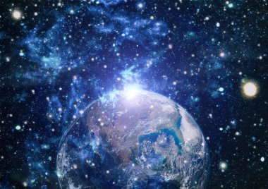 Dünya'dan alan. NASA tarafından döşenmiş bu görüntü öğelerini.