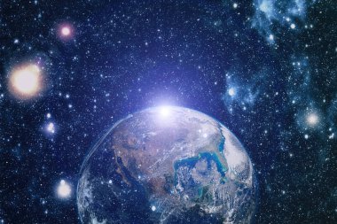 Dünya'dan alan. NASA tarafından döşenmiş bu görüntü öğelerini.