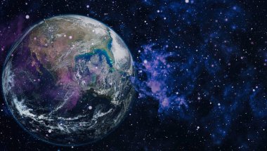 Dünya'dan alan. NASA tarafından döşenmiş bu görüntü öğelerini.