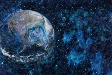 Dünya'dan alan. NASA tarafından döşenmiş bu görüntü öğelerini.