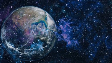 Dünya'dan alan. NASA tarafından döşenmiş bu görüntü öğelerini.