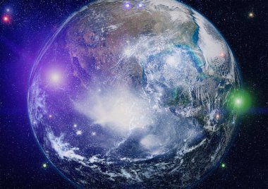 Dünya'dan alan. NASA tarafından döşenmiş bu görüntü öğelerini.