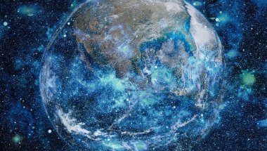 Dünya'dan alan. NASA tarafından döşenmiş bu görüntü öğelerini.