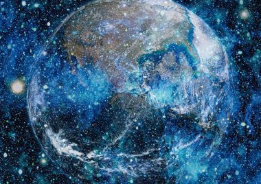 Dünya'dan alan. NASA tarafından döşenmiş bu görüntü öğelerini.