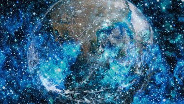 Dünya'dan alan. NASA tarafından döşenmiş bu görüntü öğelerini.