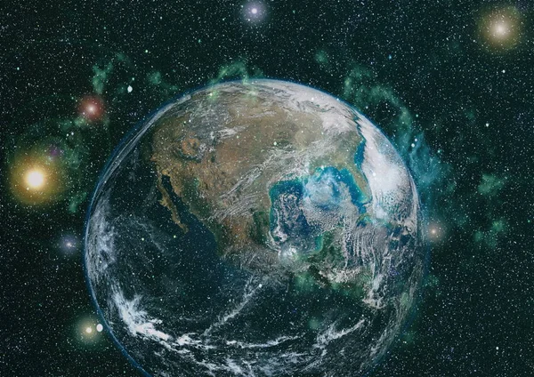 Dünya'dan alan. NASA tarafından döşenmiş bu görüntü öğelerini.