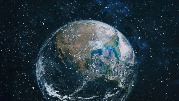 Dünya'dan alan. NASA tarafından döşenmiş bu görüntü öğelerini.