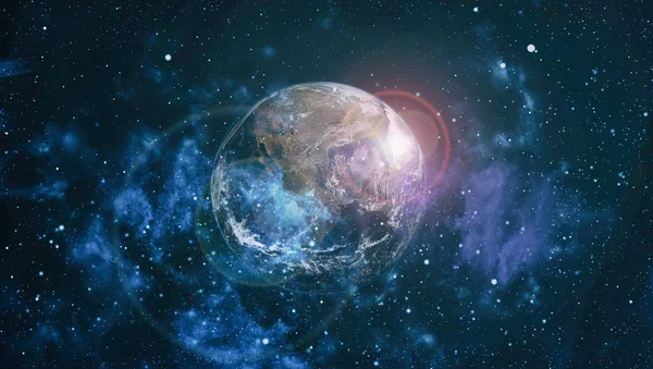 Dünya'dan alan. NASA tarafından döşenmiş bu görüntü öğelerini.