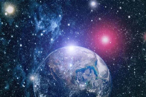 Dünya'dan alan. NASA tarafından döşenmiş bu görüntü öğelerini.