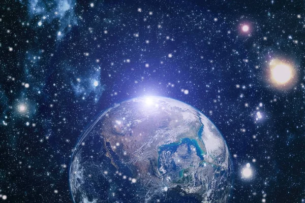 A Terra do espaço. Esta imagem elementos fornecidos pela NASA . — Fotografia de Stock