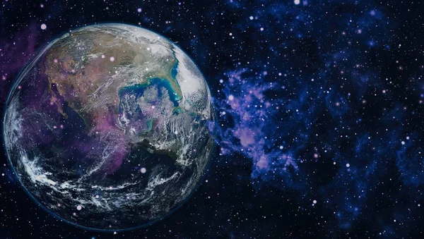 Dünya'dan alan. NASA tarafından döşenmiş bu görüntü öğelerini.