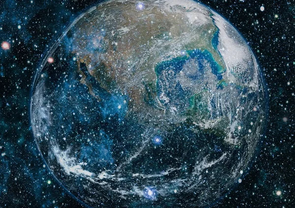 Земля из космоса. Элементы изображения предоставлены НАСА . — стоковое фото