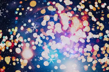 Neşeli Noel arka plan. Zarif arka plan ile ışık ve yıldız