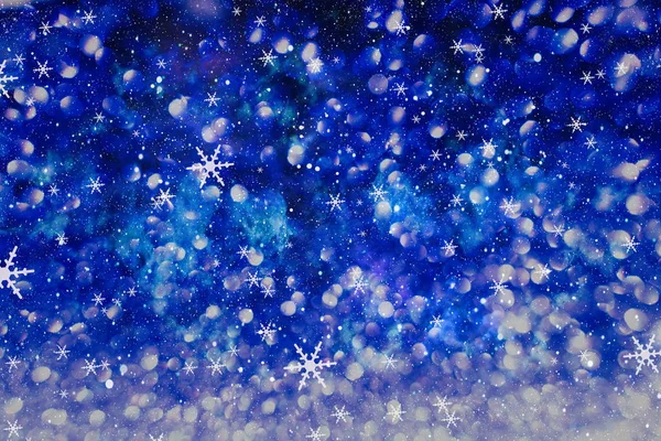 Fundo festivo de Natal. Elegante fundo abstrato com luzes e estrelas — Fotografia de Stock