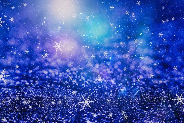 Fundo festivo de Natal. Elegante fundo abstrato com luzes e estrelas — Fotografia de Stock