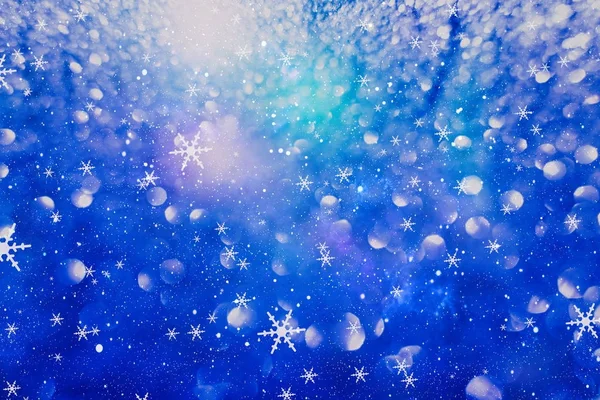 Slavnostní vánoční pozadí. Elegantní abstraktní pozadí se světly a hvězdy — Stock fotografie