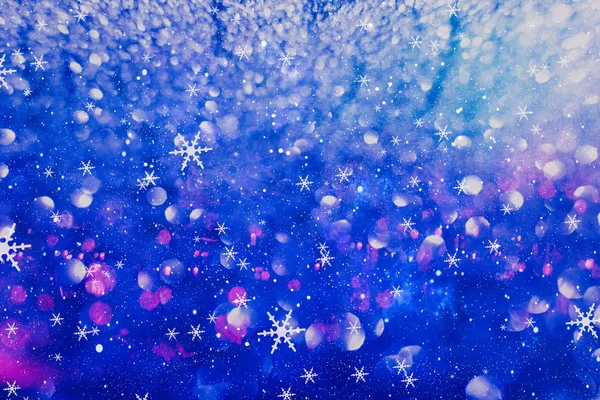 Slavnostní vánoční pozadí. Elegantní abstraktní pozadí se světly a hvězdy — Stock fotografie