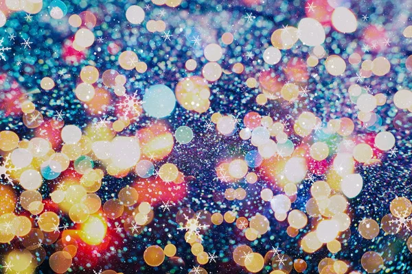 Fundo festivo de Natal. Elegante fundo abstrato com luzes e estrelas — Fotografia de Stock