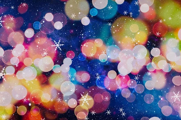 Fundo festivo de Natal. Elegante fundo abstrato com luzes e estrelas — Fotografia de Stock