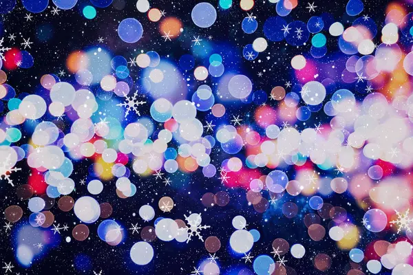 Святковий різдвяний фон. Елегантний абстрактний фон з вогнями та зірками — стокове фото