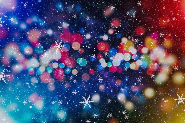 Festlicher weihnachtlicher Hintergrund. elegante abstrakte Hintergrund mit Lichtern und Sternen — Stockfoto