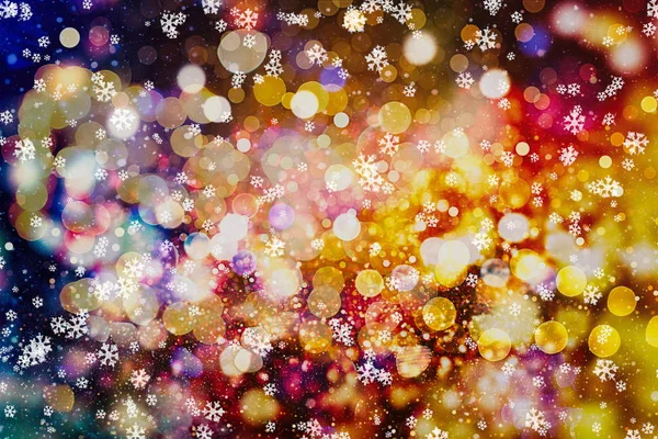 Абстрактний Фон Світло Святкування Розфокусовані Золотими Вогнями Різдво Новий Рік — стокове фото