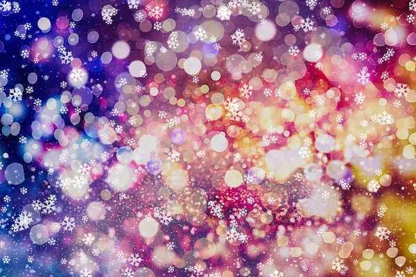 Abstrakta Ljus Firandet Bakgrund Med Defocused Gyllene Ljus Till Jul — Stockfoto