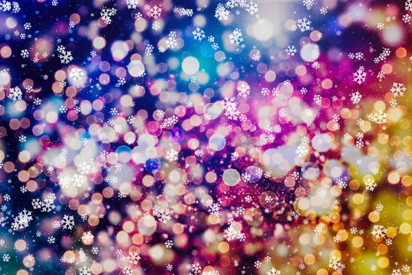 Abstract Light Celebration Background Defocused Golden Lights Christmas New Year — Stock Photo, Image