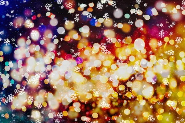 Festlicher Weihnachtlicher Hintergrund Elegante Abstrakte Hintergrund Mit Lichtern Und Sternen — Stockfoto