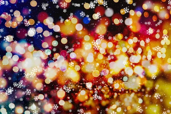 Fête Noël Arrière Plan Elégant Fond Abstrait Avec Lumières Étoiles — Photo