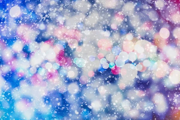 Festlicher Weihnachtlicher Hintergrund Elegante Abstrakte Hintergrund Mit Lichtern Und Sternen — Stockfoto