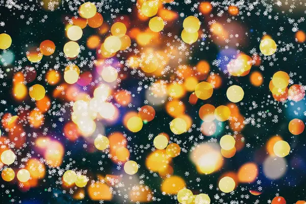节日的圣诞背景 优雅的抽象背景 灯光和星星 — 图库照片