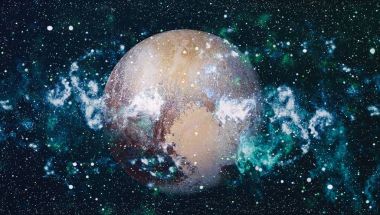 Güzel bulutsu, yıldızlar ve galaksiler. Nasa tarafından döşenmiş bu görüntü unsurları.