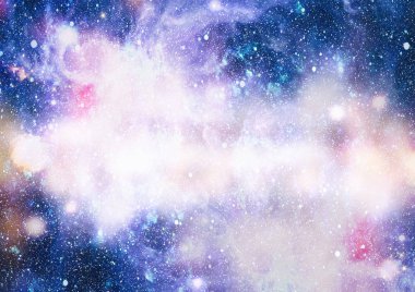 Güzel bulutsu, yıldızlar ve galaksiler. Nasa tarafından döşenmiş bu görüntü unsurları.