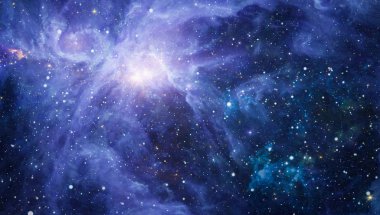 Güzel bulutsu, yıldızlar ve galaksiler. Nasa tarafından döşenmiş bu görüntü unsurları.