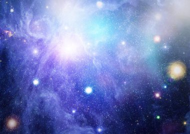 Güzel bulutsu, yıldızlar ve galaksiler. Nasa tarafından döşenmiş bu görüntü unsurları.