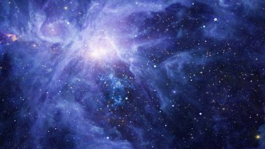 Güzel bulutsu, yıldızlar ve galaksiler. Nasa tarafından döşenmiş bu görüntü unsurları.