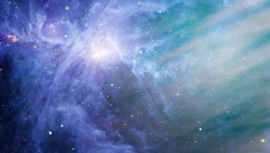 Güzel bulutsu, yıldızlar ve galaksiler. Nasa tarafından döşenmiş bu görüntü unsurları.