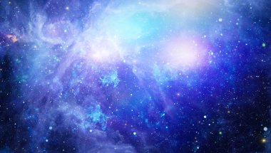 Güzel bulutsu, yıldızlar ve galaksiler. Nasa tarafından döşenmiş bu görüntü unsurları.